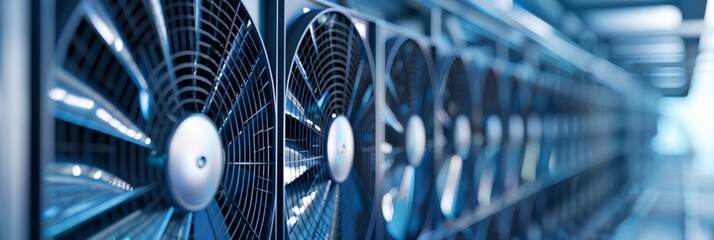 a close up of a computer fan - 767460465