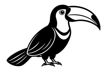 toucan silhouette vector illustration