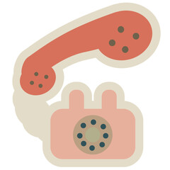 Flat paper wind cute multicolor Icon pack