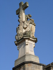 Fototapeta na wymiar Statue architecture Prague