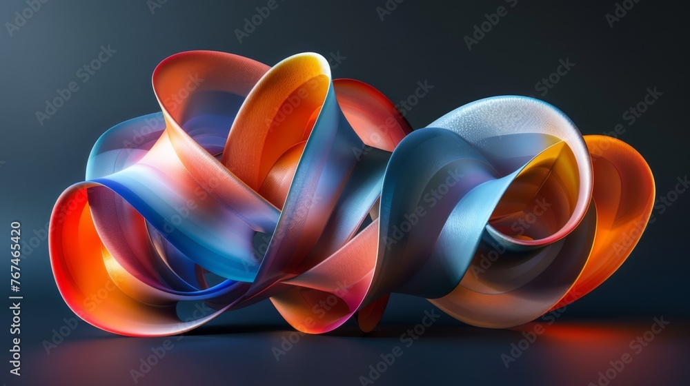 Poster a close up of a colorful object on a table