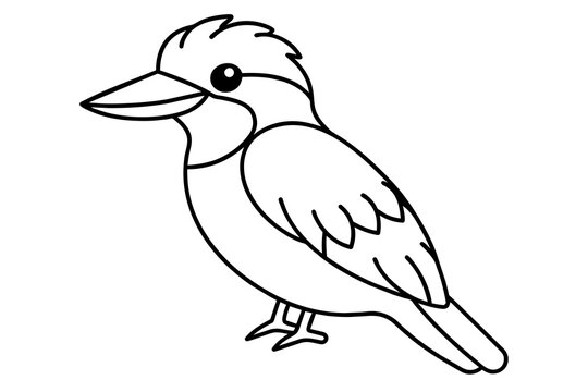 recommend clip art: kookaburra silhouette vector illustration