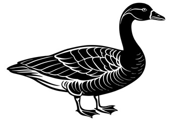 goose silhouette vector illustration