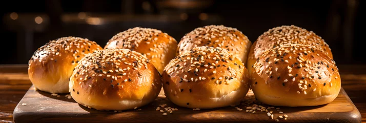  Artisanal Burger Buns Captured in a Touching Homely Setting: A Testament to Fine Bakery Skills © Minnie