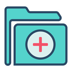 Medical colored icon pack