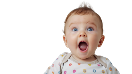 Astonished little baby