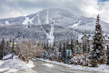 March Snowstorm in Whistler Village, BC
