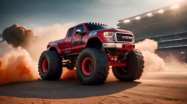 off road vehicle, Monster Truck in Action