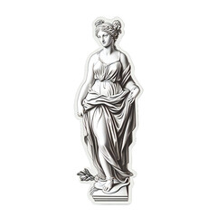 Sticker Statue, Greek Style