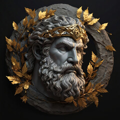 Character illustration ancient god zeus