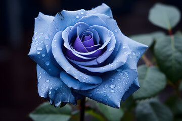 Majestic Solitude: The Enchanting Beauty and Singular Grace of Blue Roses