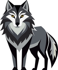 Obraz premium Minimalist cute mushroom, shark, Moon shark black xmas gift box snake sports car wolf drawing logo tshirt ai victor graphic elemant design illustration