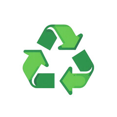 Obraz premium recycle symbol sign cartoon illustration isolated on white background Generative AI