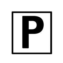 Car parking icon on a Transparent Background