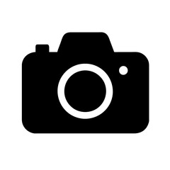 Photo camera vector icon on a Transparent Background