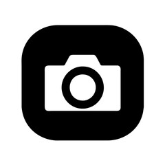Photo camera vector icon on a Transparent Background