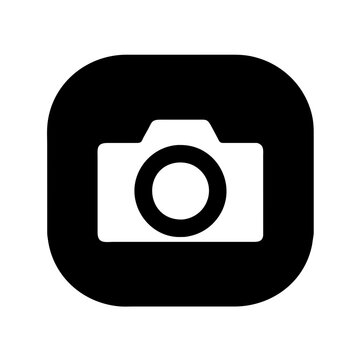 Photo camera vector icon on a Transparent Background