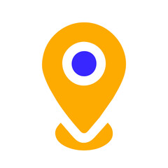 Map pin location icon. Modern GPS markers. Vector illustration on a Transparent Background