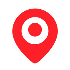 Map pin location icon. Modern GPS markers. Vector illustration on a Transparent Background