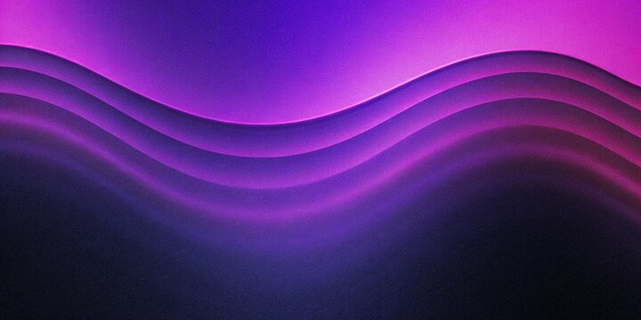 Purple colorful black blue dark glowing grainy gradient background noise texture poster header banner design copy space