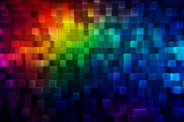 Rainbow light digital pattern background image.