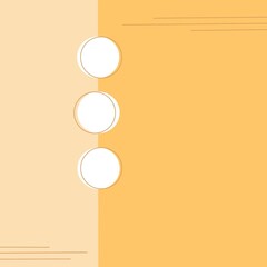 Modern background with circular elements, yellow tone.