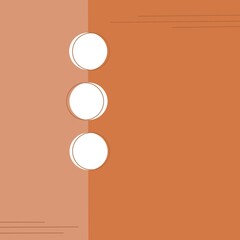 Modern background with circular elements, orange tone.