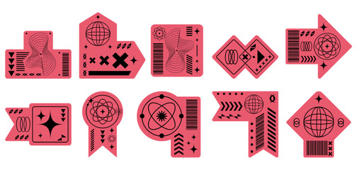 Brutalist Sticker Element