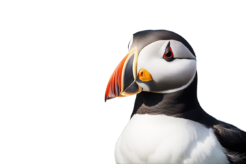 full beak puffin fish bird aquatic animal arctic atlantic background black britain british canada canadian close colourful europa eat feeding fishing grass greenland iceland icelandic island isle