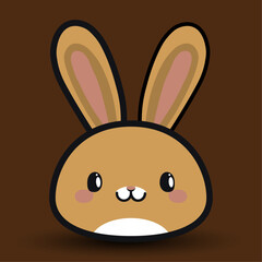 Coelho fofo estilo Chibi