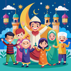 Fototapeta premium Ramadan Mubarak: Embracing the Spirit of Reflection and Renewal