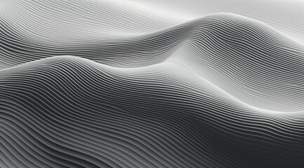 Black and white lines and point, 3D texture relief, undulating mountain range with thin lines, high resolution, high detail, high quality,