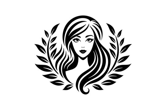 recommend clip art: beauty care logo design silhouette vector art illustration