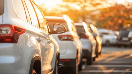 Display of pre owned cars for sale at dealership showcasing used vehicle sales lineup