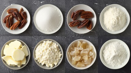 a table topped with bowls filled with different types of toppings next to bowls filled with different types of toppings.