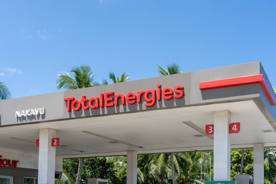 Nadi, Fiji - March 1, 2024: A TotalEnergies gas station in Nadi, Fiji. TotalEnergies SE is a French multinational integrated energy and petroleum company. 