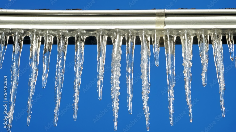Poster icicles hanging from a gutter gutter gutter gutter gutter gutter gutter gutter gutter gutter gutter 