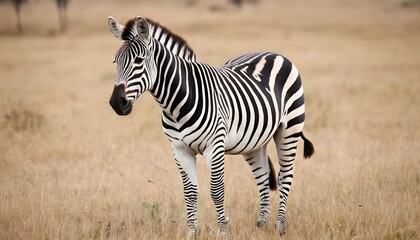 Fototapeta na wymiar A Zebra In A Safari Escape