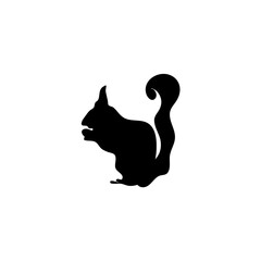 Squirrel Silhouette Illustration