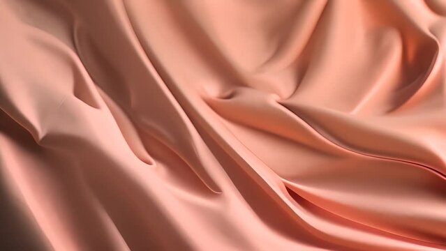Close Up View of Peach Fabric Generative AI