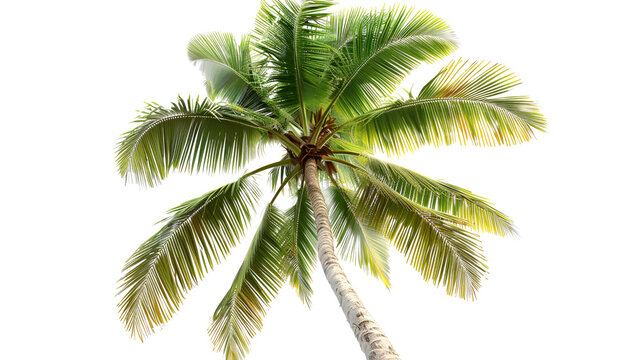 palm tree isolated , generative ai 