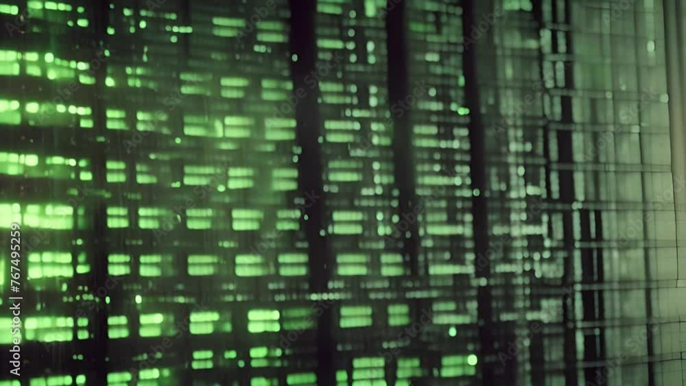 Poster green animated background generative ai