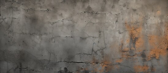 A detailed closeup of a concrete wall with a rusty texture, creating a unique pattern resembling aged wood flooring. The grey rectangle shapes add an artistic touch to the brick surface - obrazy, fototapety, plakaty