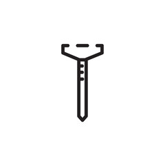 Build Fabric Nail Line Icon