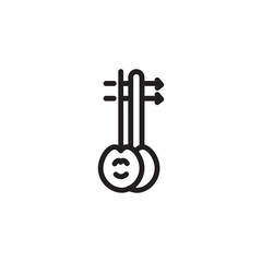 Alto Fiddle Thai Line Icon