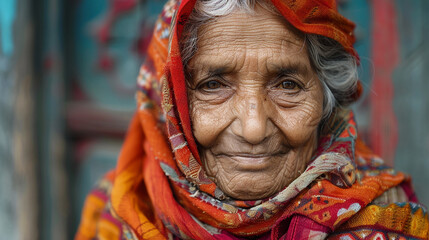 Elderly Indian Rural Woman