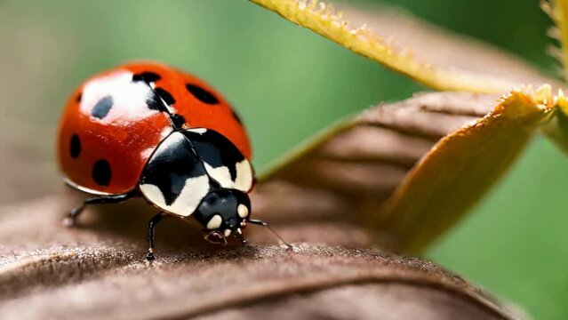 ladybug on a leaf