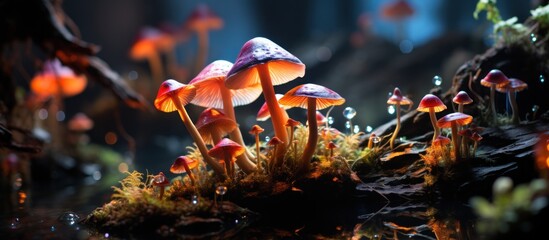 Enchanted Mushrooms in Mystical Forest