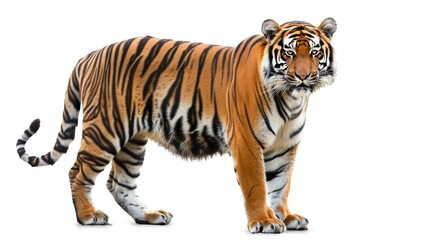 Obraz premium a tiger stunning isolated white background