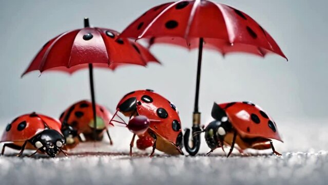 ladybug on a white background